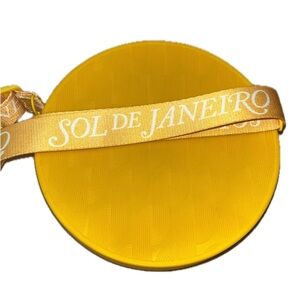 Sol de Janeiro Rubber, Adjustable Strap, Crossbody Bag, Mustard Yellow